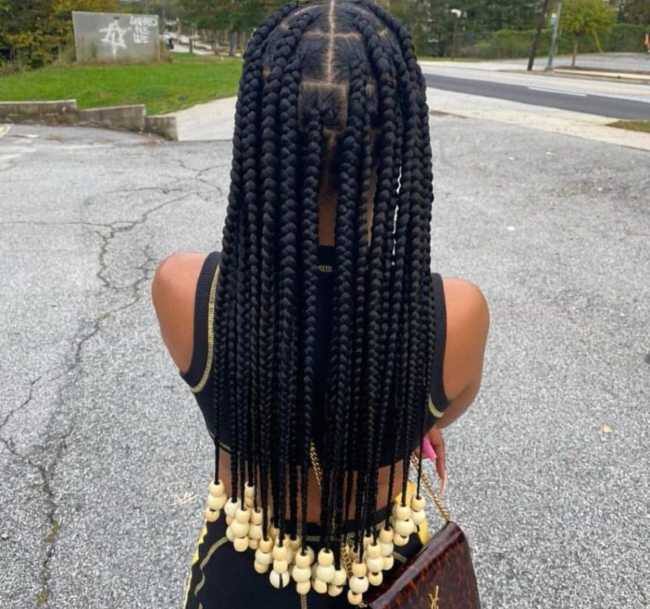 Knotless Braids with Beads: 35 Coolest Ideas for 2024