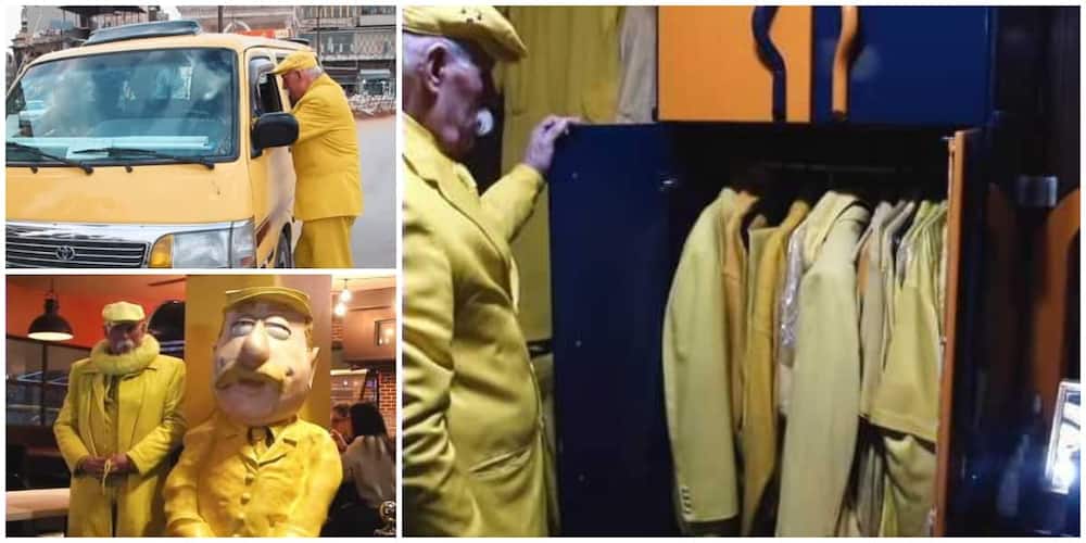 Man who has been wearing only yellow for 40 years goes viral.