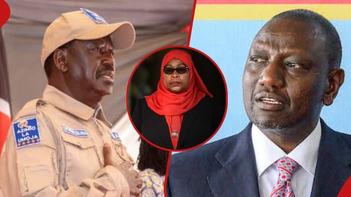 Raila Odinga Claims Samia Suluhu Offered to Mediate Azimio, Kenya Kwanza Talks to No Avail