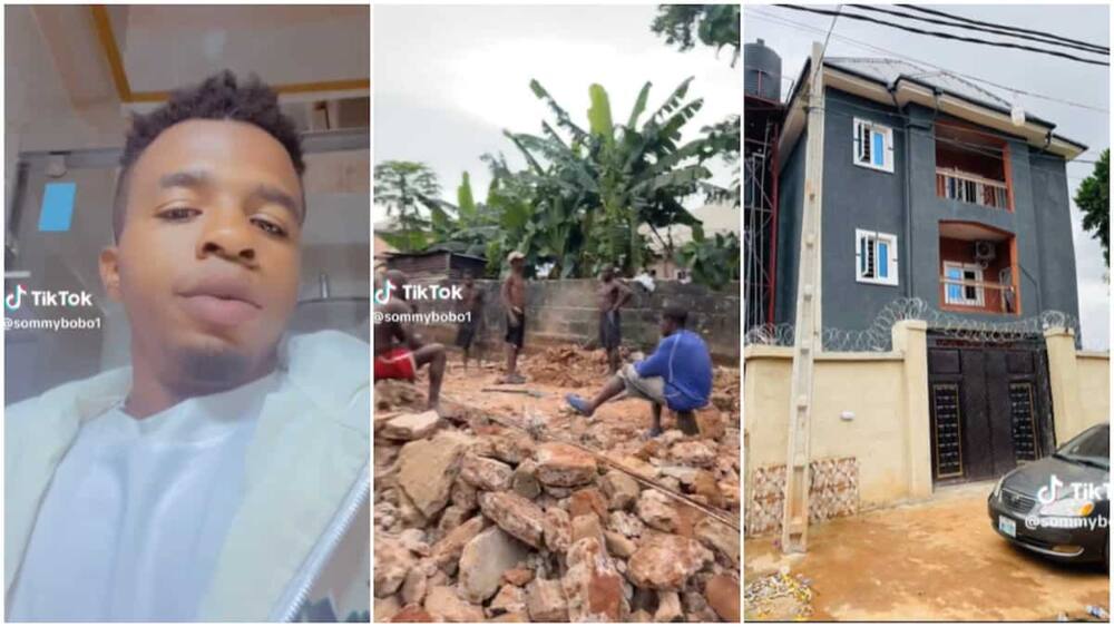 Man built house for rent/labourers demolished building.