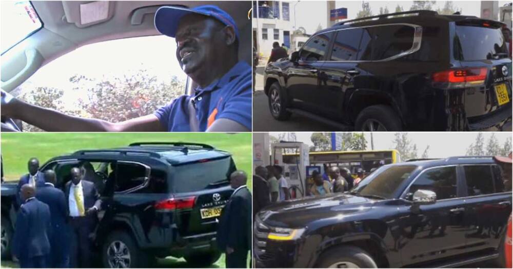 Raila Odinga's new Toyota Landcruiser.