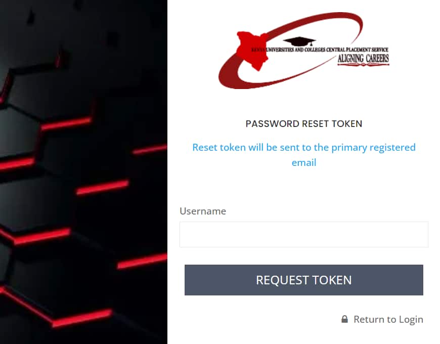 KUCCPS password request portal