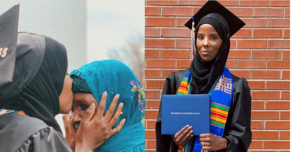 Former refugee born during civil war becomes 1st person to graduate in her family
