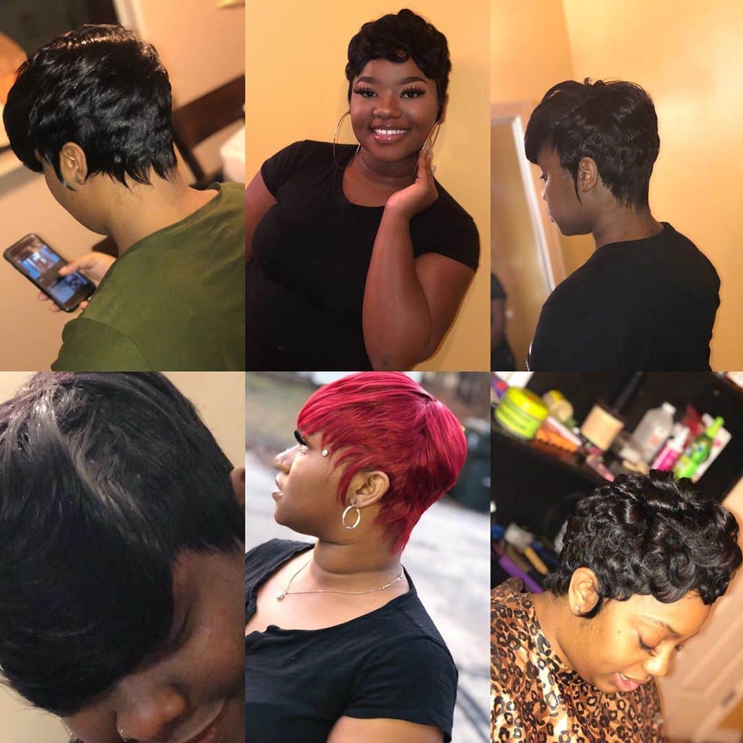 SLAY THIS PIXIE WITH ME | 27 Piece Quick Weave | Hair Tutorial | Protective  Hair Styles - YouTube