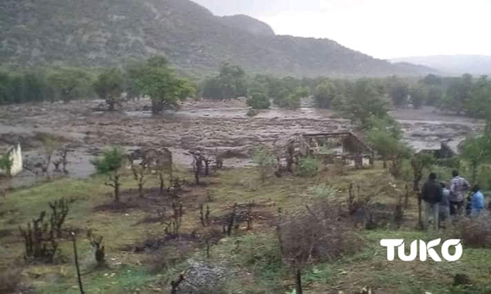 Elgeyo Marakwet- Pokot border: Several people feared dead as heavy rains sweep several houses, police post