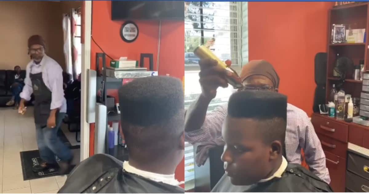 Viral video of barber's on fleek haircut leaves netizens  