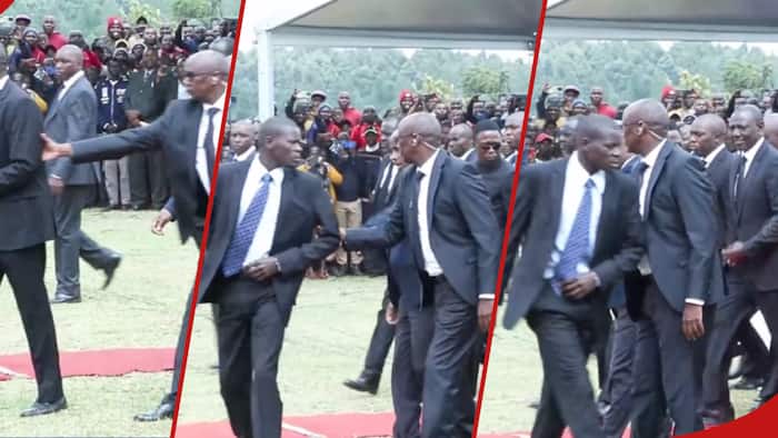 Dramatic Scenes as Head of Presidential Escort Unit Pulls Aside Absent-Minded Officer
