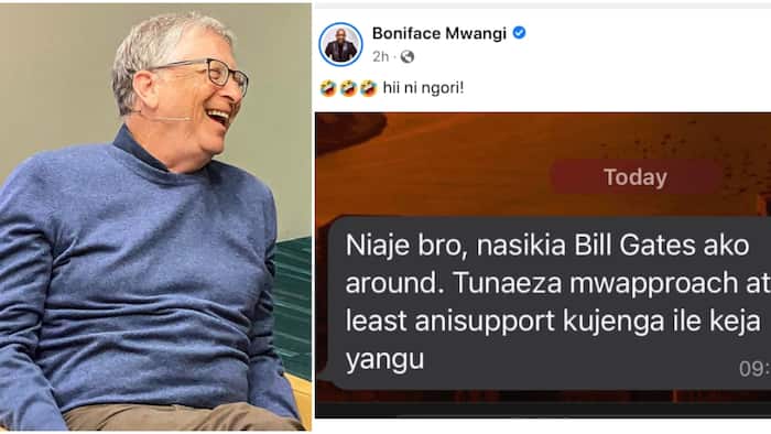 Boniface Mwangi Amused by Friend Requesting to Meet Bill Gates to Help Him Build House