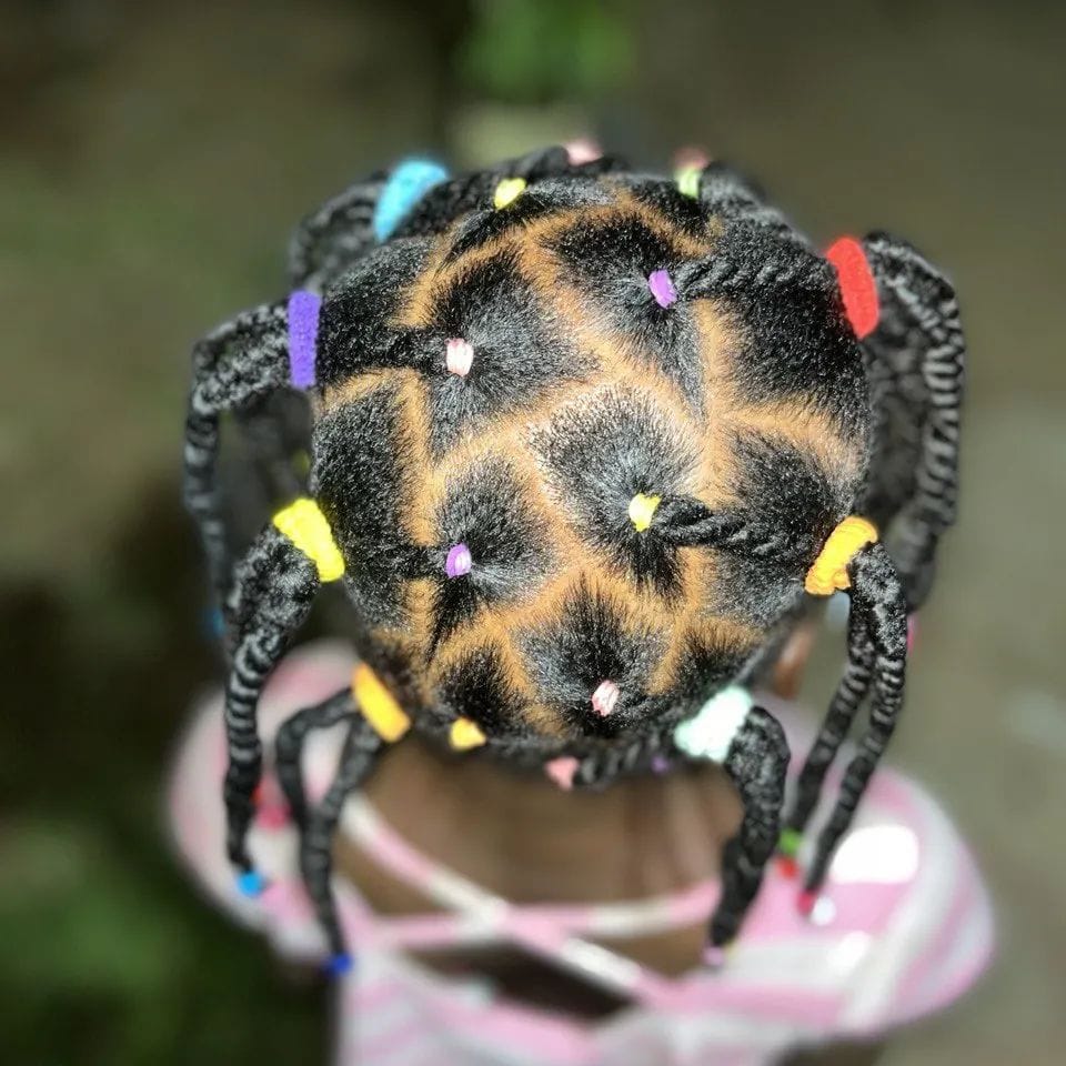 Rubber band hairstyles for natural hair