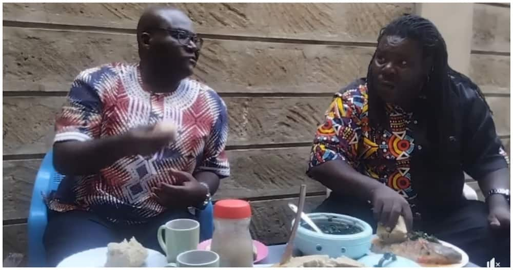 Makokha, Ondiek leave kenyans in stitches with video gobbling ugali.