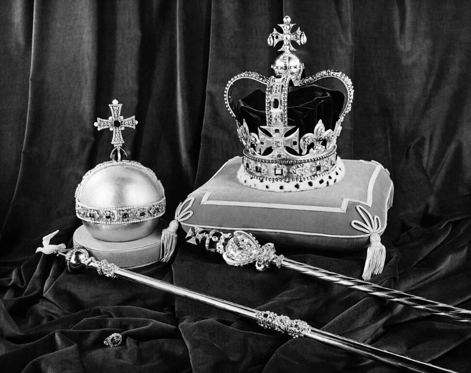 The Crown Jewels are estimated to be worth some £3 billion but only symbolically belong to the British monarch
