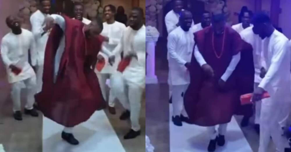 Groom steals show at his wedding with powerful dance moves