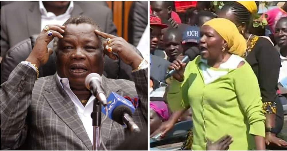 Collage of Francis Atwoli and his ex wife.