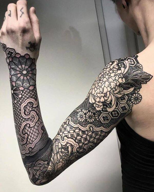 Half sleeve tattoo design references in digital download – TattooDesignStock