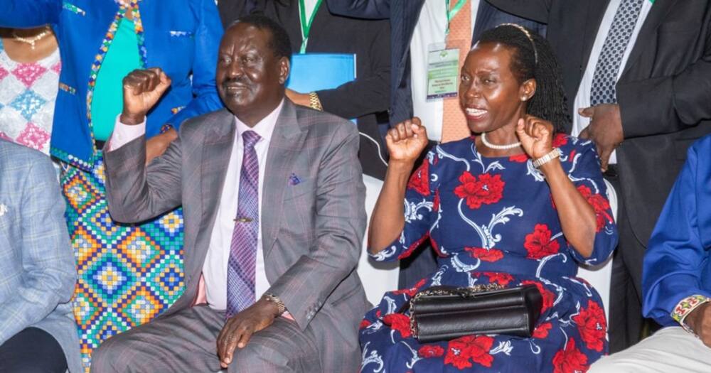 ODM leader Raila Odinga and his running mate Martha Karua.