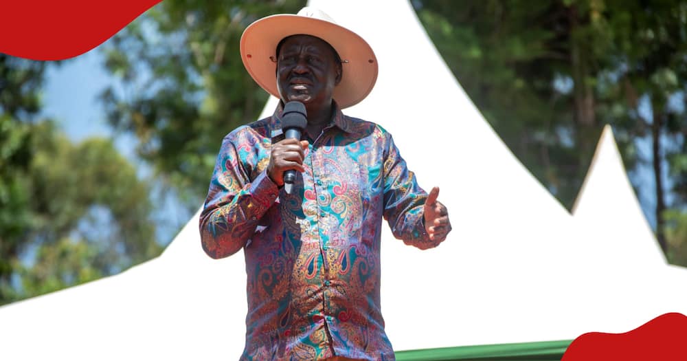 Raila Odinga (pictured) attended an ODM recruitment drive in Homa Bay county