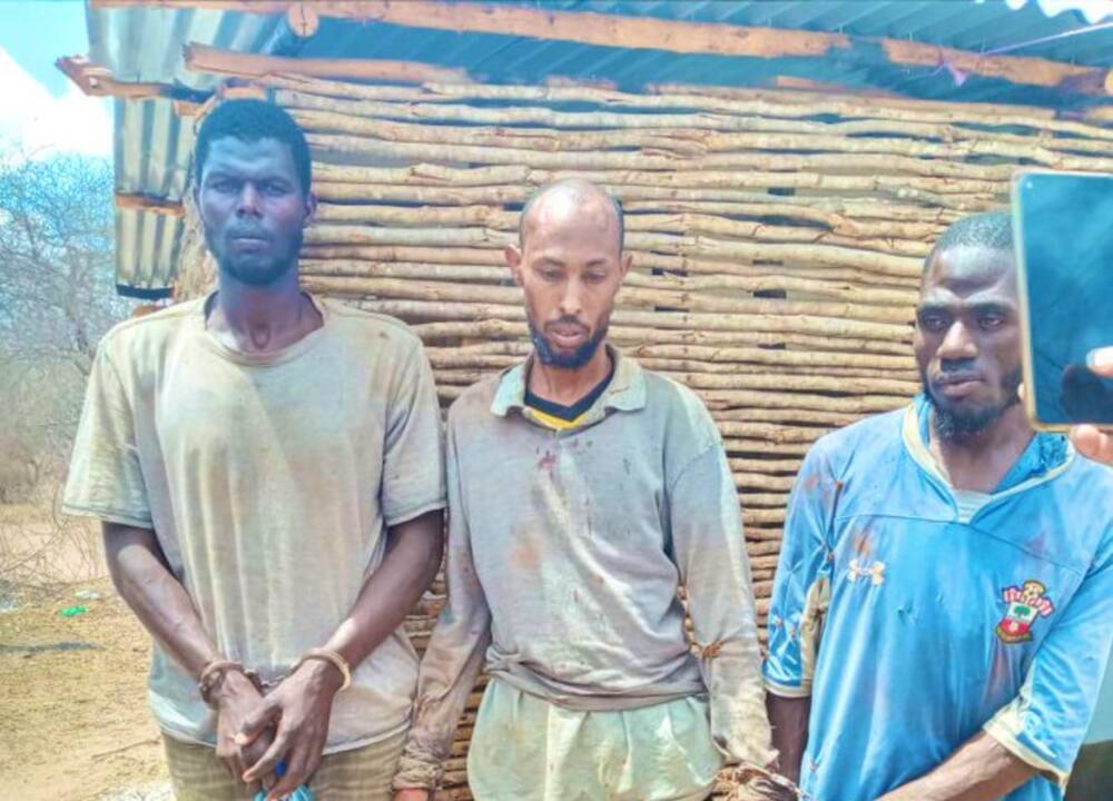 The three Kamiti terror convicts. Photo: Kenya Prisons.