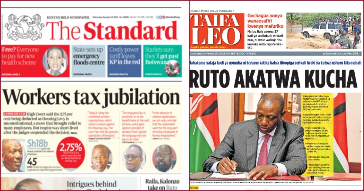 Kenyan Newspapers Review, November 29: Raila Odinga Hints At Fresh ...