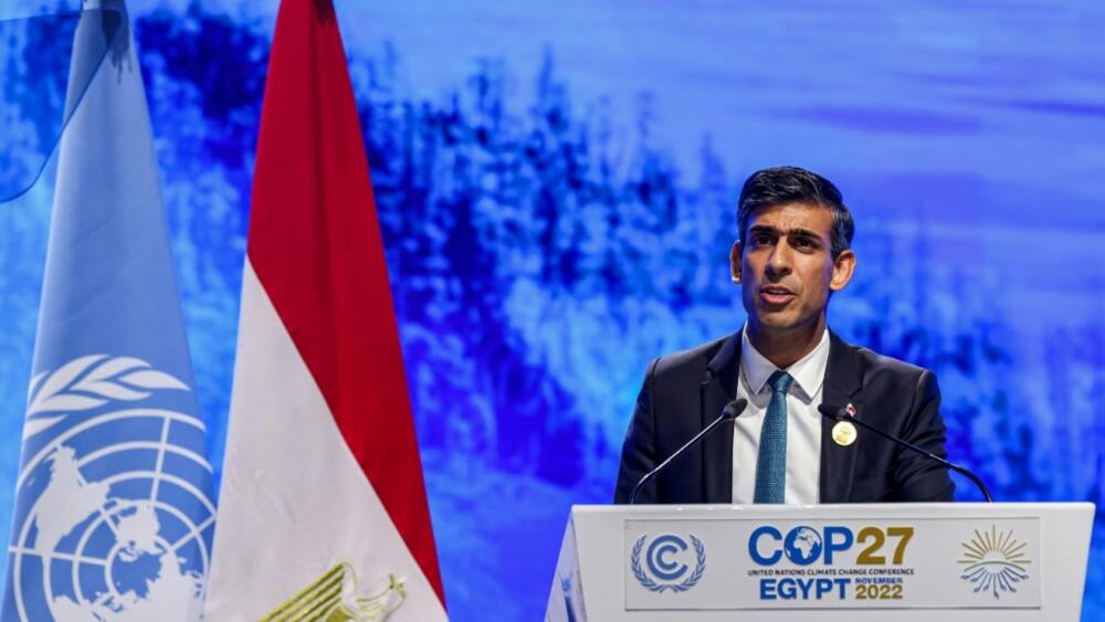 Sunak was criticised for initially saying he wouldn't attend the UN climate change talks