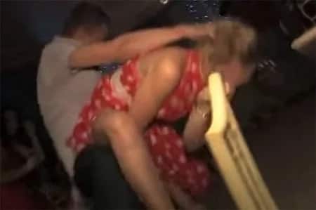 Groom publicly 'make out' with female guest at his wedding (video)
