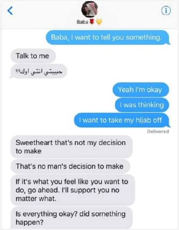 Muslim Teen Asks Dad If She Could Remove Her Hijab After Someone Tells Her That Dad “Would Beat” Her
