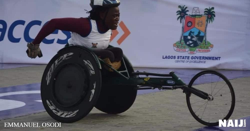 Special athletes at marathon race. Photo: Emmanuel Osodi