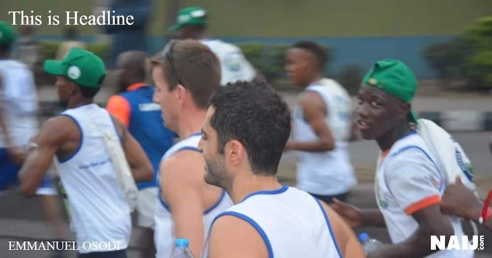 Foreign athletes at 2017 Lagos city marathon. Photo credit: Emmanuel Osodi